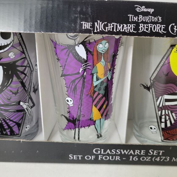 Disney Tim‎ Burton's The Nightmare Before Christmas Glassware Set - Picture 7 of 9